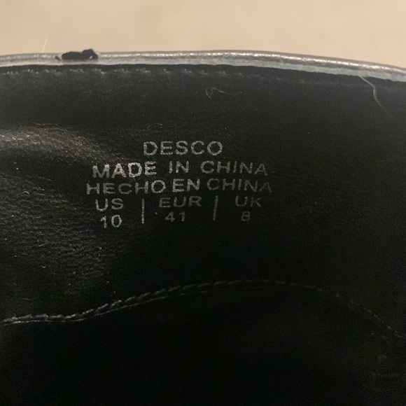 Size 10 Mix No. 6 Desco combat high heel lug sole booties EUC - Picture 6 of 6